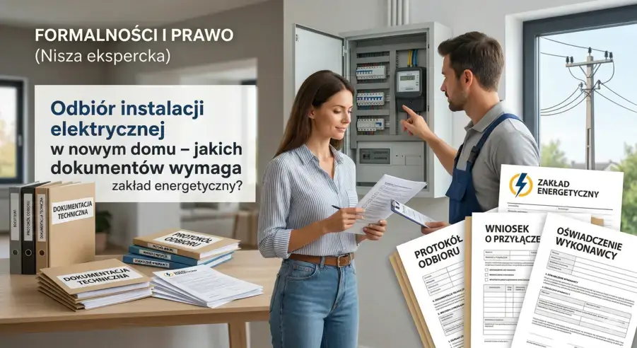 Odbiór instalacji elektrycznej w nowym domu: Jakich dokumentów wymaga PGE?