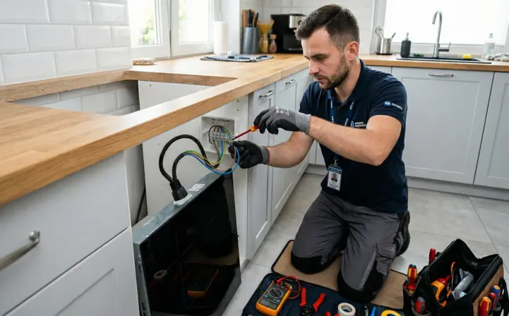 Dowiedz się, dlaczego samodzielny montaż płyty indukcyjnej to ryzyko utraty gwarancji i awarii. Sprawdź, dlaczego pieczątka elektryka z SEP jest niezbędna przy zakupie nowej indukcji.